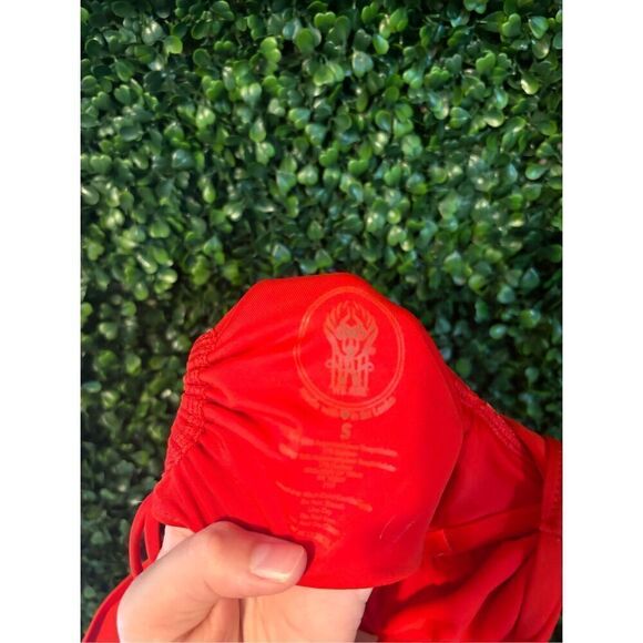 We are HAH Hot as Hell Keep It Up Swim Top Sz Small Red NWT - Picture 5 of 7